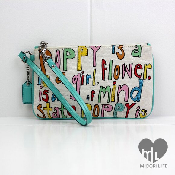 COACH Poppy Is A Girl XL Wristlet - Picture 14 of 14